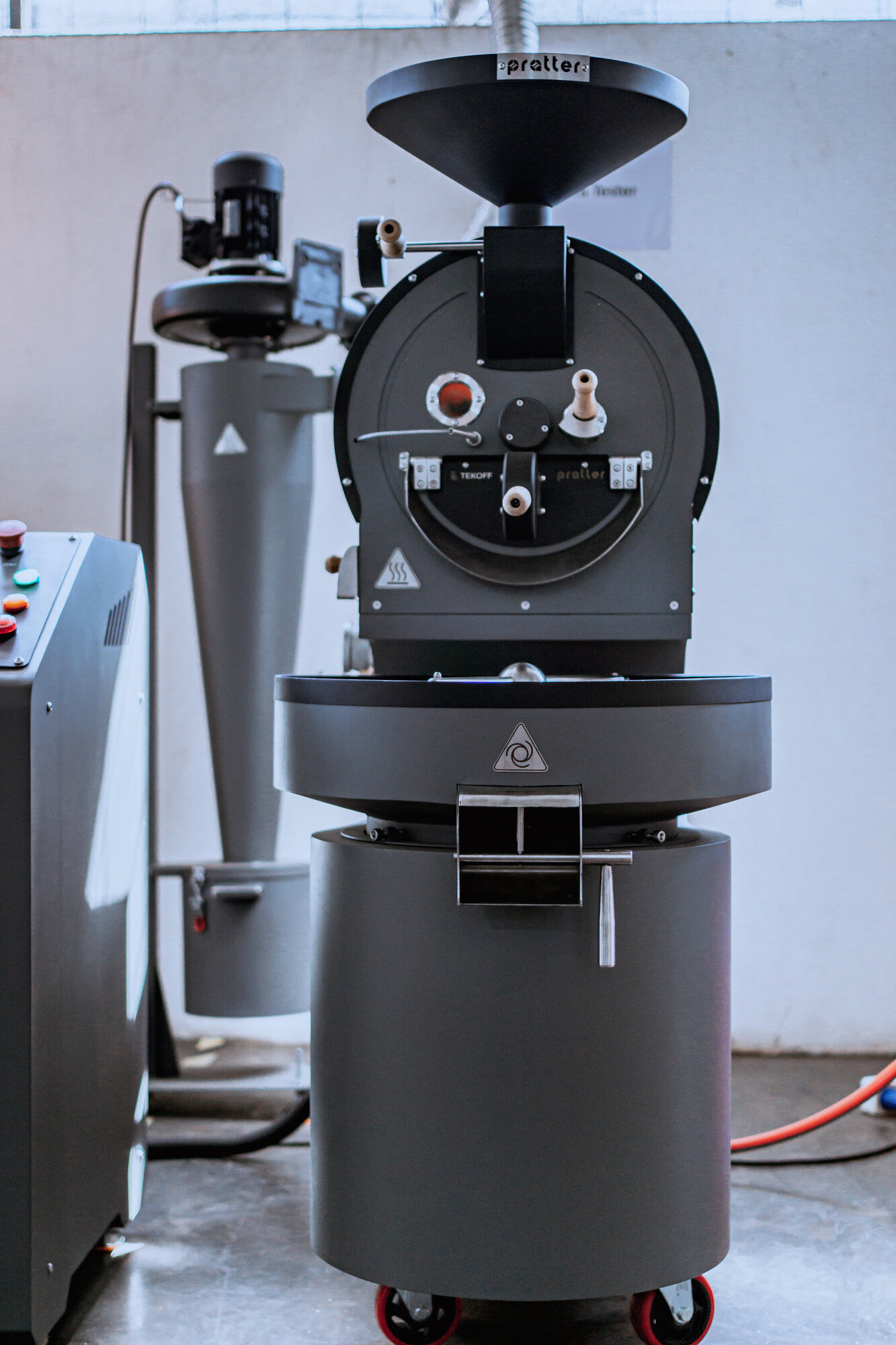 PRATTER coffee roasting machine front view